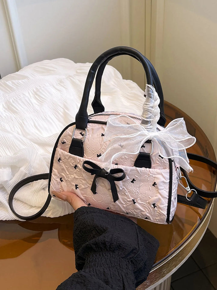 Ruched Bow Crossbody Bag - Nikki &amp; Co. Boutique
