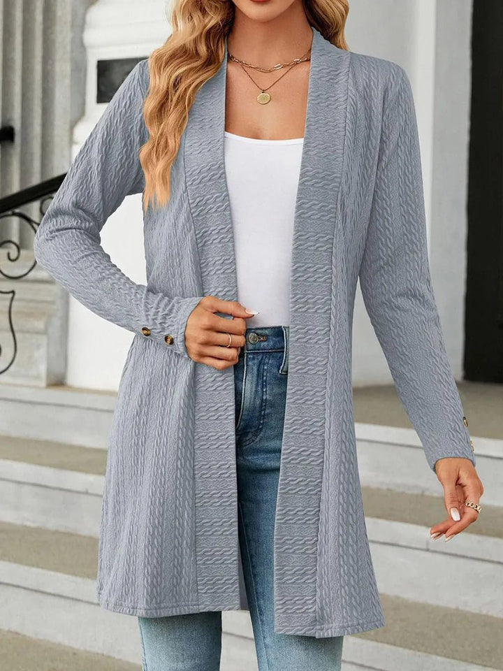 Open Front Long Sleeve Cardigan | Nikki &amp; Co. Boutique