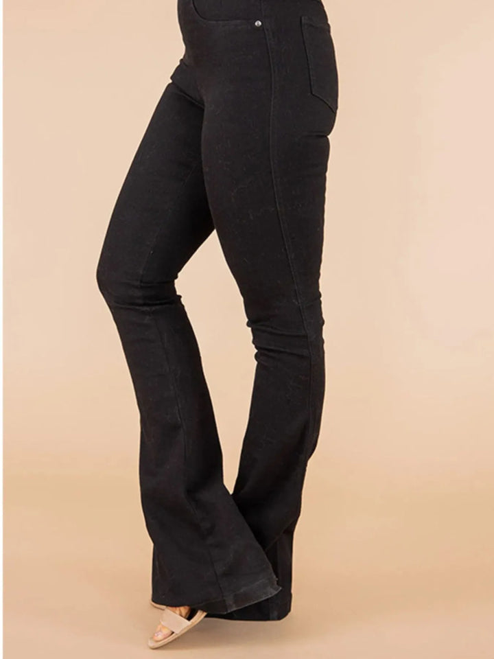 Full Size High - Waisted Flare Jeans Plus Size - Nikki &amp; Co. Boutique
