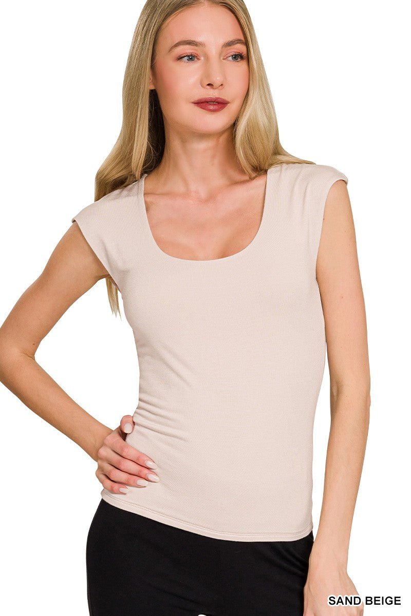 Zenana Double Layered Sleeveless Top - Nikki &amp; Co. Boutique