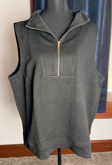 Lightweight Jacquard Half Zipper Top (NP) - Plus,  3 Colors (buy the Sets &amp; save) | Nikki &amp; Co. Boutique