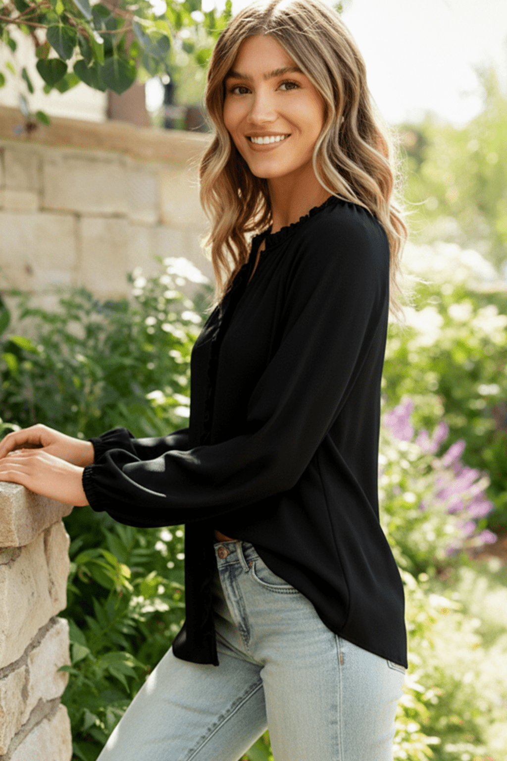 Effortlessly Edgy Button Down Blouse | Nikki &amp; Co. Boutique