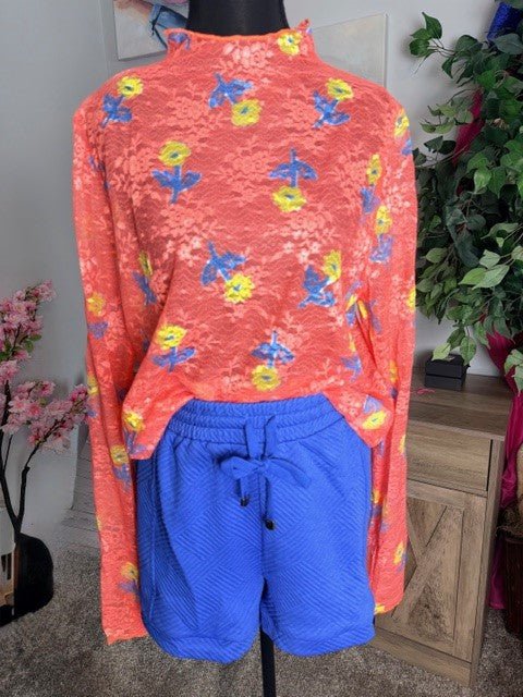 Lightweight Jacquard Shorts, Front Tie (NP) - Plus,  3 Colors (Buy the Tops &amp; Shorts and save) | Nikki &amp; Co. Boutique
