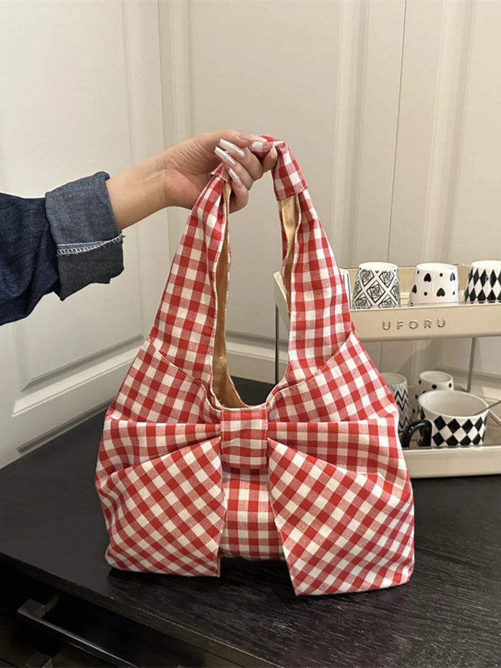 Ruched Bow Shoulder Bag - Nikki &amp; Co. Boutique