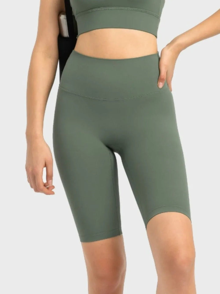 Millennia High Rise Wide Waistband Active Shorts | Nikki &amp; Co. Boutique