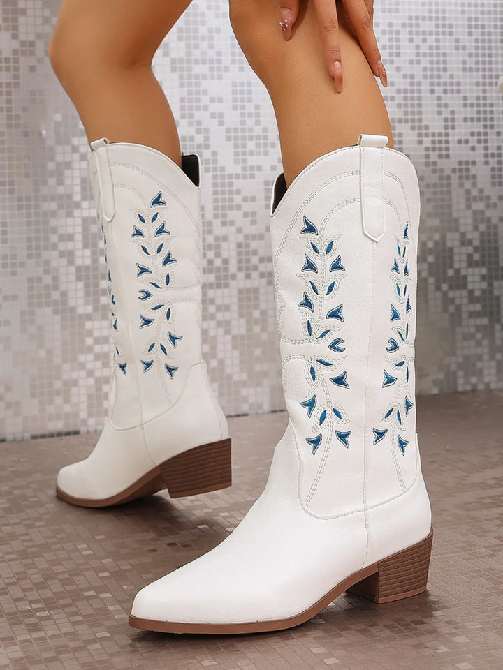 Point Toe Block Heels Boots | Nikki &amp; Co. Boutique