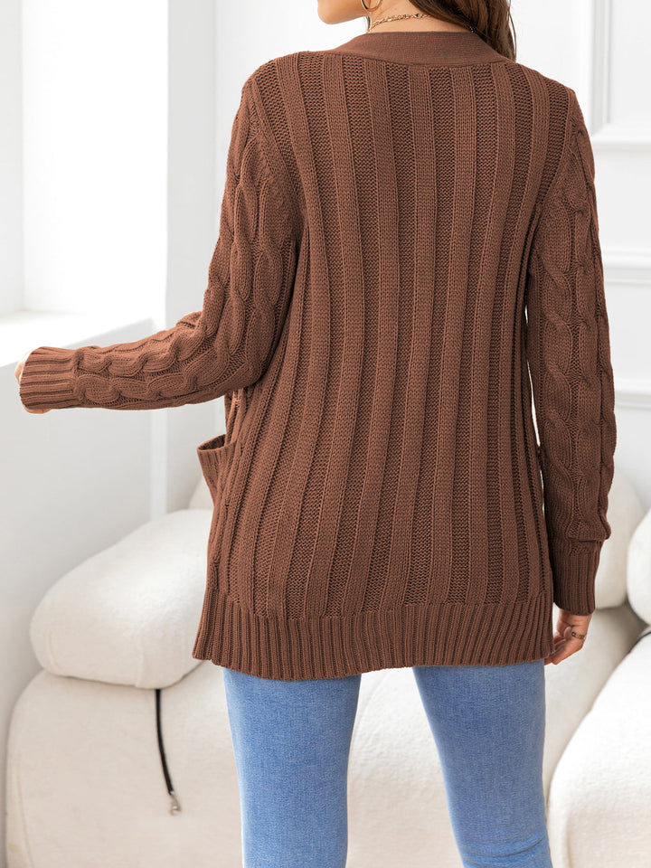 Button Down Cable-Knit Cardigan | Nikki &amp; Co. Boutique