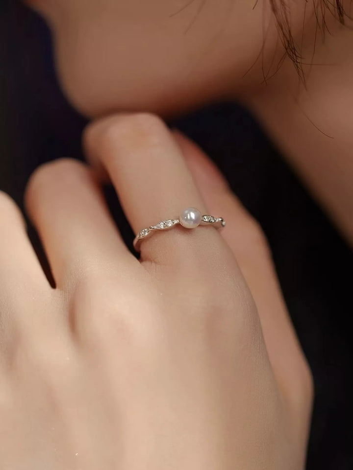 Sterling Silver Pearl Ring - Nikki &amp; Co. Boutique