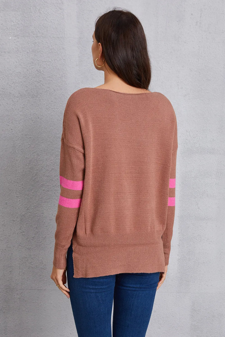 Star Scoop Neck Dropped Shoulder T-Shirt | Nikki &amp; Co. Boutique