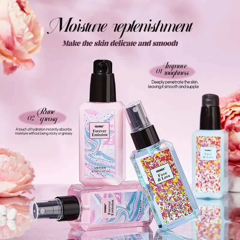75 ml French Floral Perfume Set, Popular Long-Lasting Fresh, Light Fragrance Perfume - Skin Care Kit