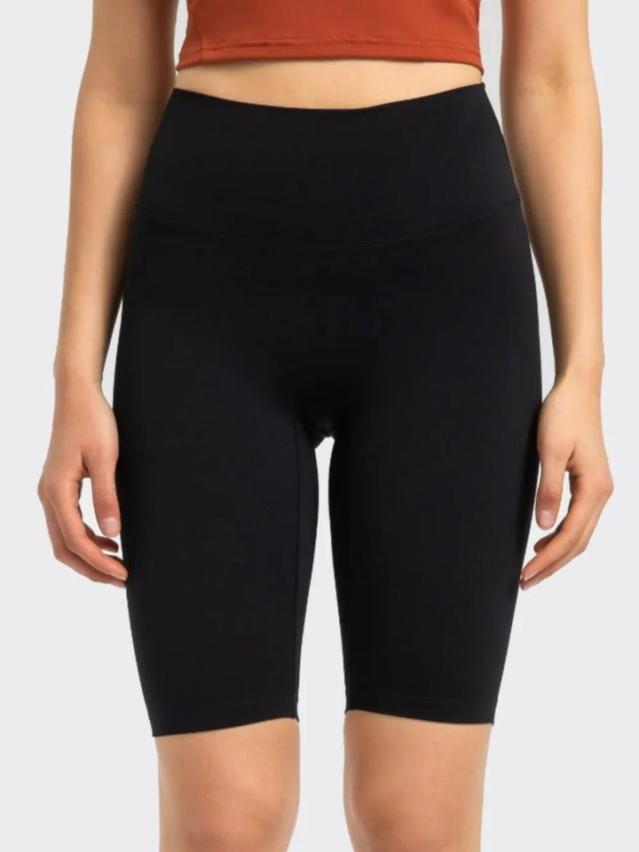 Millennia High Rise Wide Waistband Active Shorts | Nikki &amp; Co. Boutique