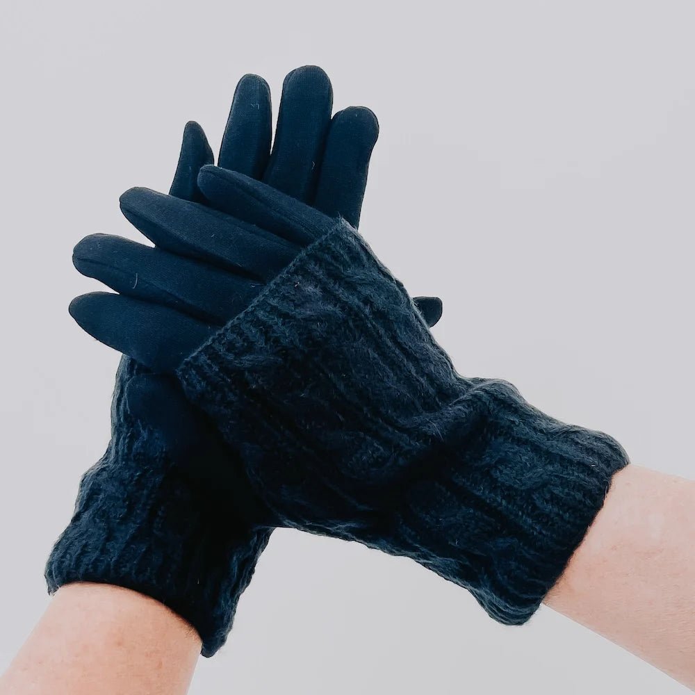 Pretty Simple (NP) - Cable Knit Gloves - Nikki and Co Boutique