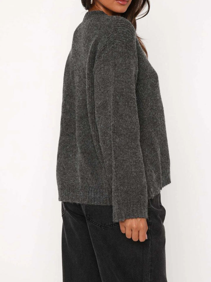 Open Front Tied Sweater Cardigan - Nikki &amp; Co. Boutique