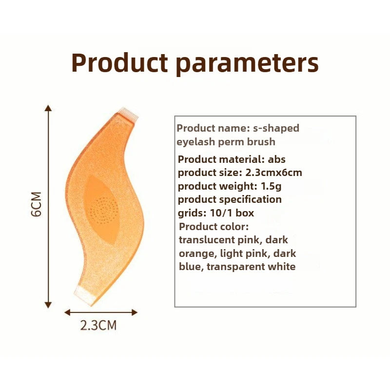 10pcs Makeup Eyelash Brushes Reuseable Plastic Clean Comb S Shape Lashes Lifting Curler Eye Lash Extension Perm Eyelashes Tool