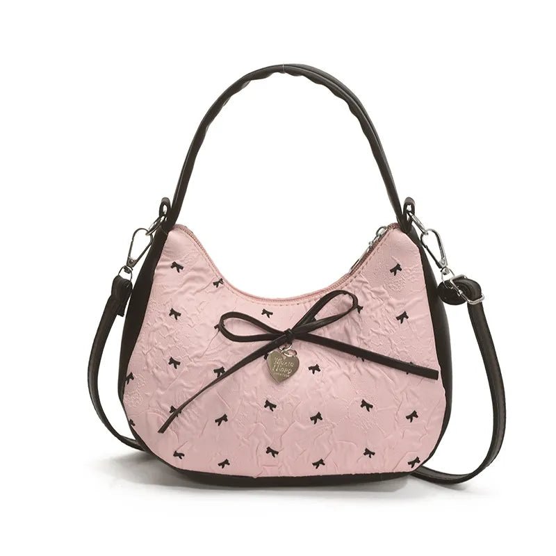Printed Bow Shoulder Bag - Nikki &amp; Co. Boutique