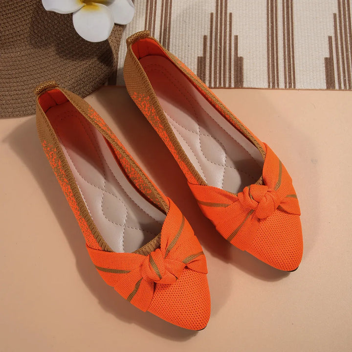 Contrast Point Toe Flats Slip-Ons | Nikki &amp; Co. Boutique