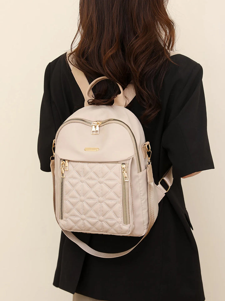 Quilted Oxford Cloth Backpack Bag - Nikki &amp; Co. Boutique