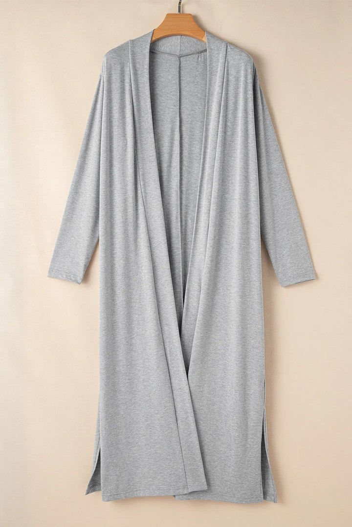 Open Front Long Sleeve Cardigan and Pants Lounge Sets | Nikki &amp; Co. Boutique