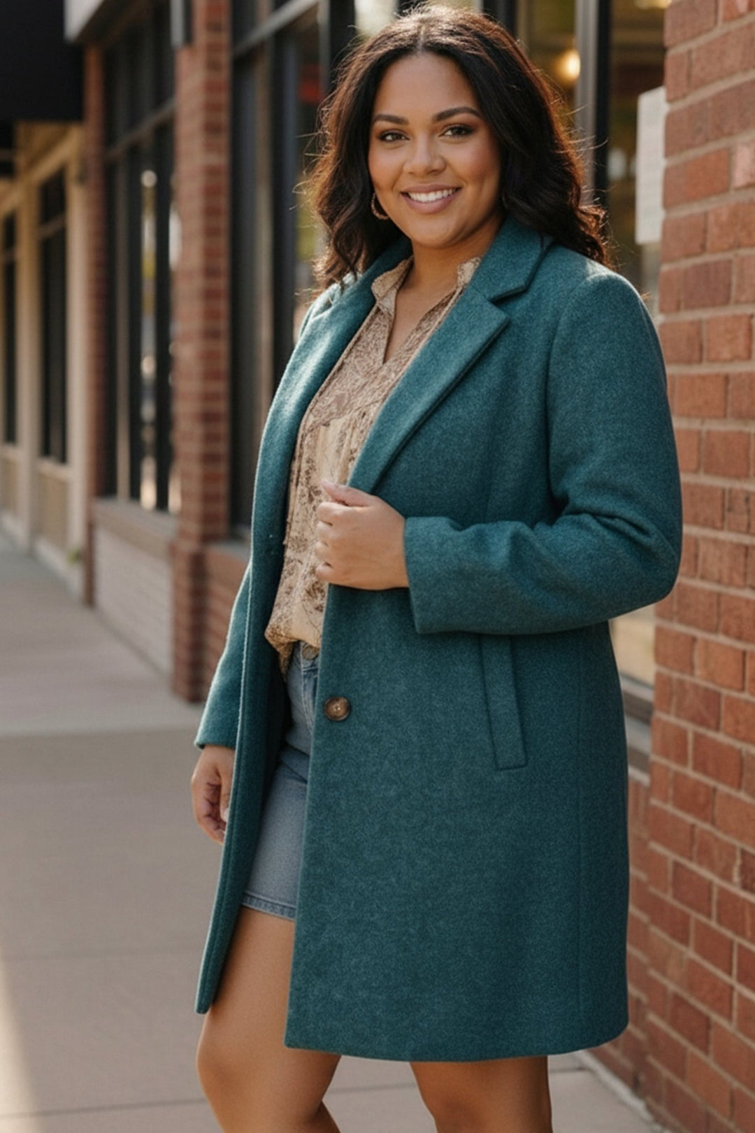 Frosted Teal Dream Coat | Nikki &amp; Co. Boutique
