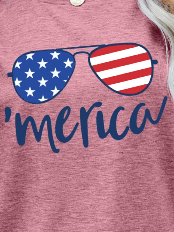 US Flag Glasses Graphic Tees | Nikki &amp; Co. Boutique