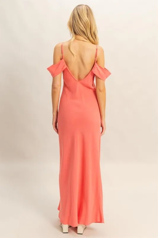 HYFVE Flattering Fit Cami Maxi Dress in Pink - Nikki &amp; Co. Boutique
