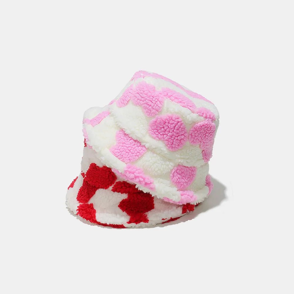 Contrast Heart Bucket Hat - Nikki and Co Boutique