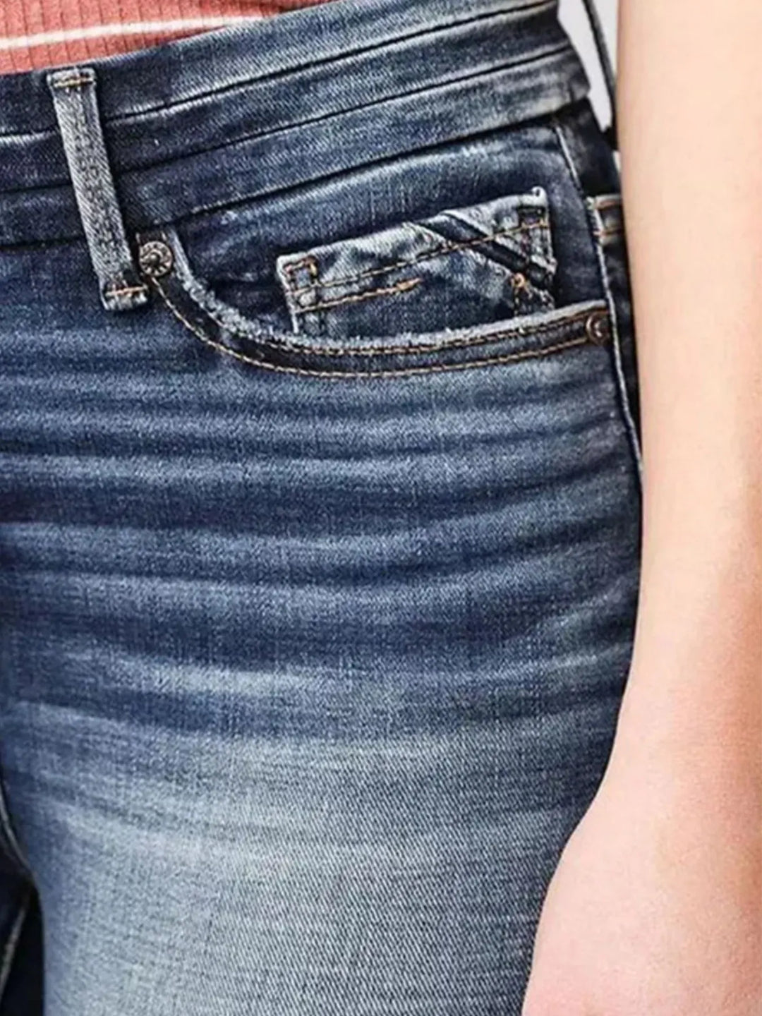 High - Rise Flare Gradient Wash Jeans - Nikki &amp; Co. Boutique