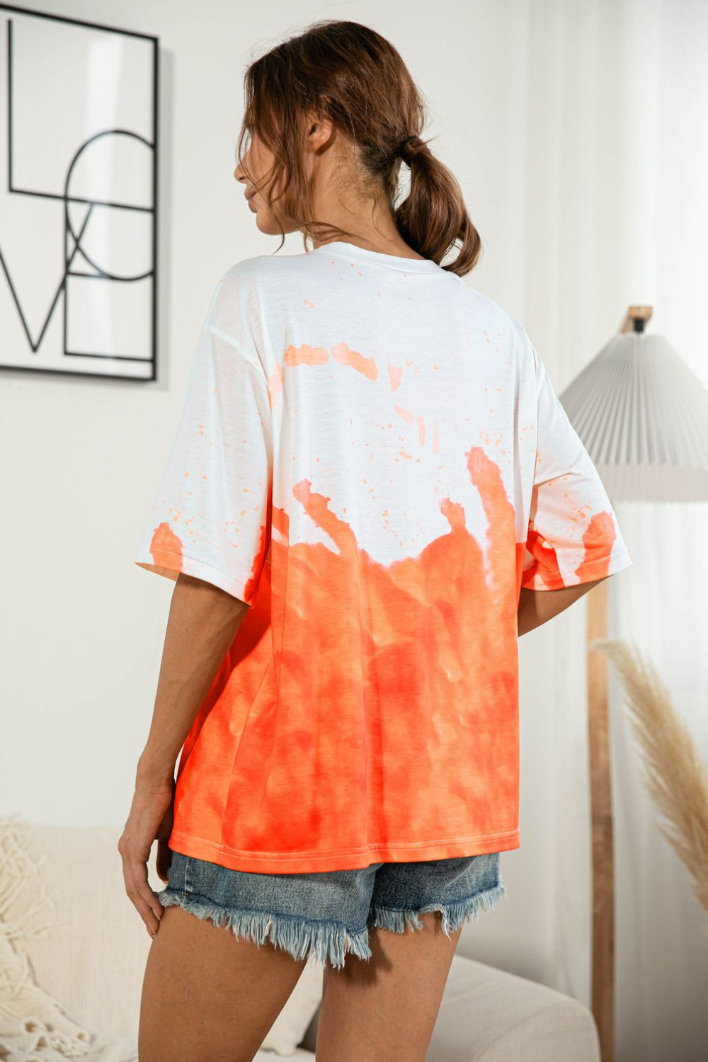 Tie - Dye Round Neck Tee Shirt - Nikki and Co Boutique