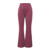 Women's Slim Bell-Bottoms Trousers Trendy Spring Autumn Pants Office Lady Solid Color Flared Trousers