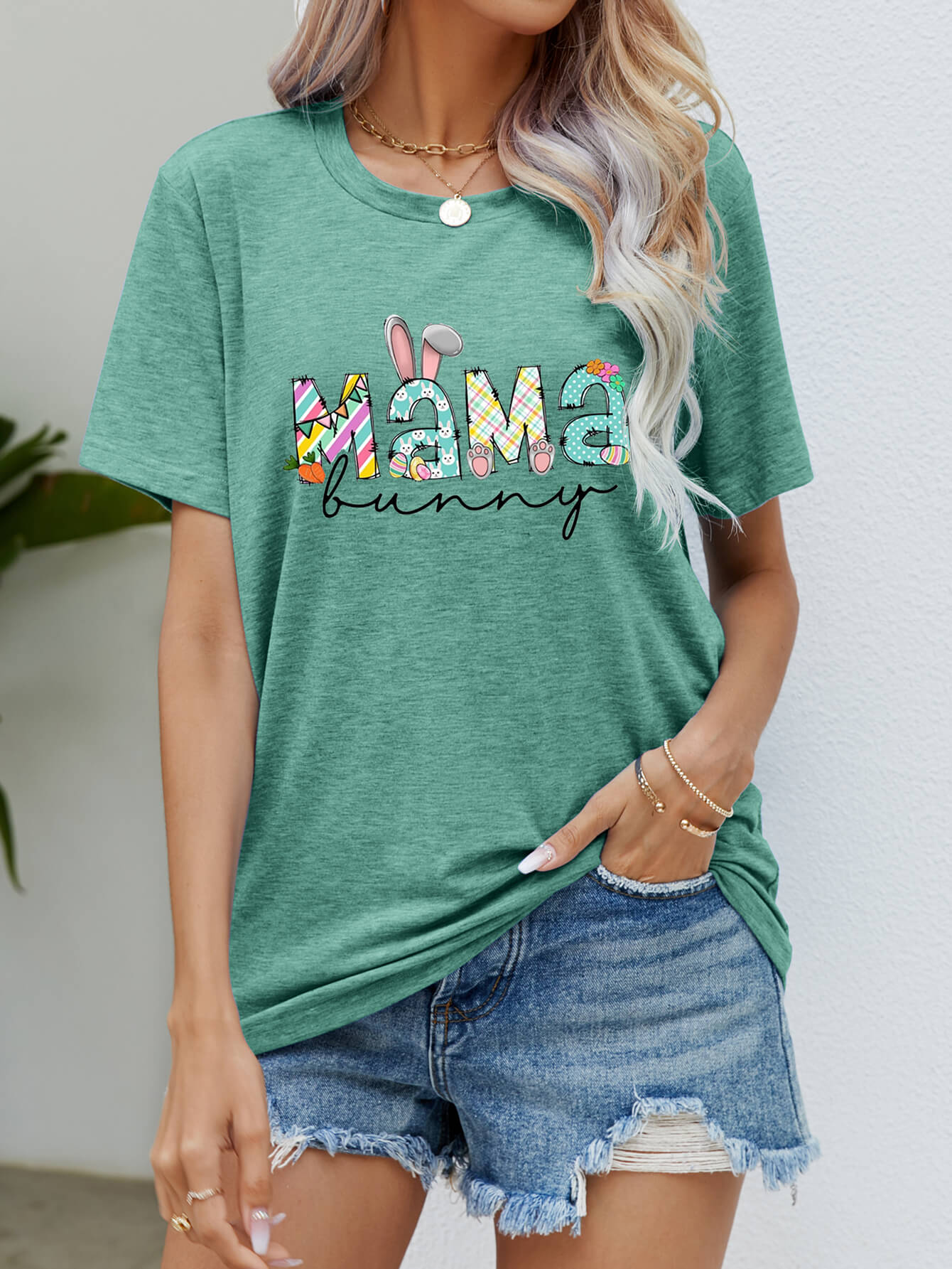 MAMA BUNNY Easter Graphic Tee - Nikki and Co Boutique
