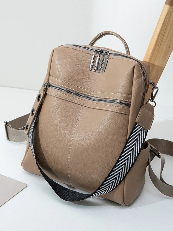 Leather Multi - Compartment Backpack Bag - Nikki &amp; Co. Boutique