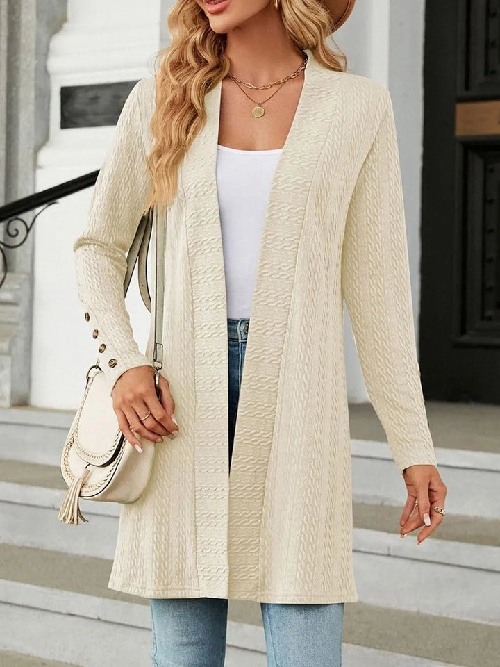 Open Front Long Sleeve Cardigan | Nikki &amp; Co. Boutique