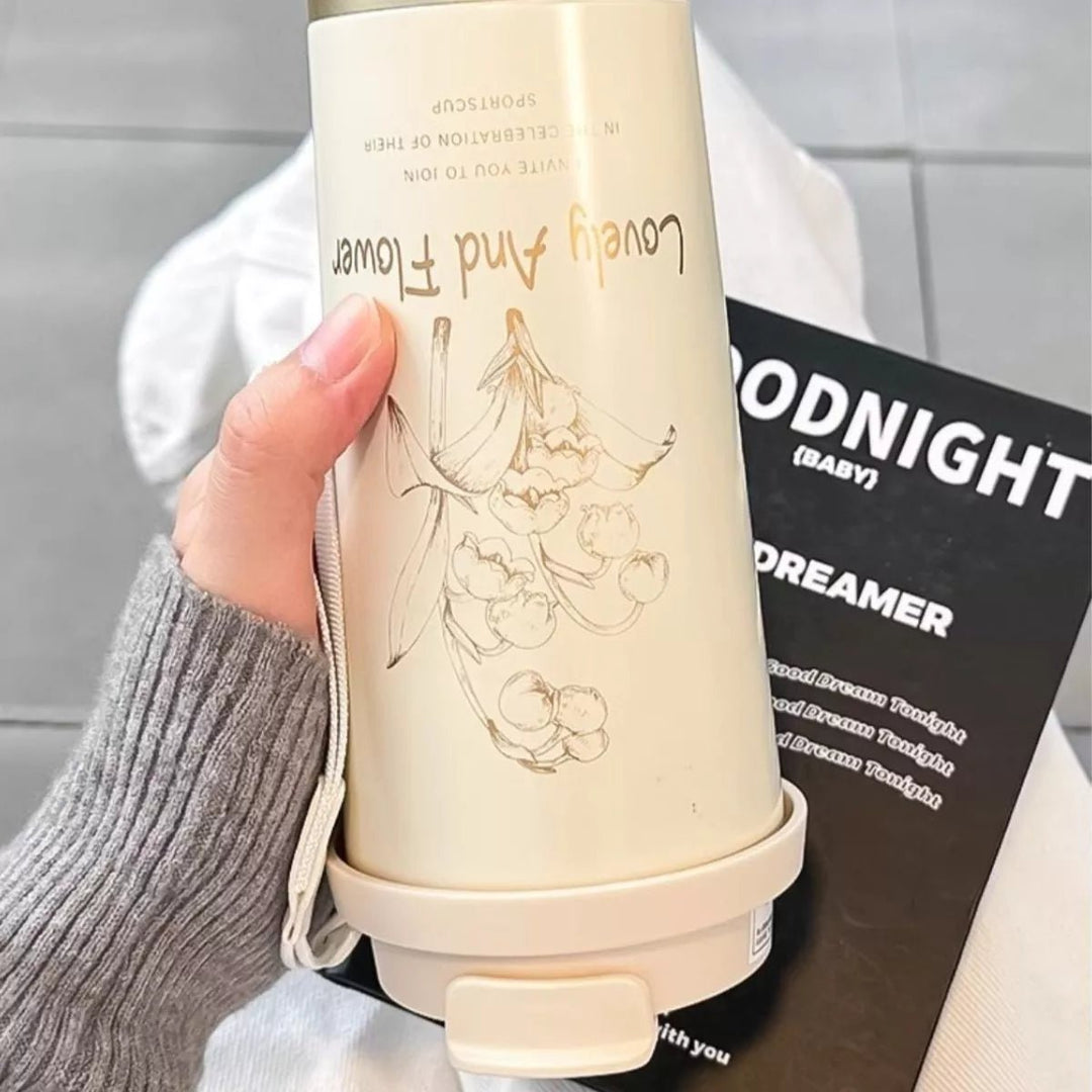 Lovely and Flower Aesthetic Tumbler with Straw | Nikki &amp; Co. Boutique