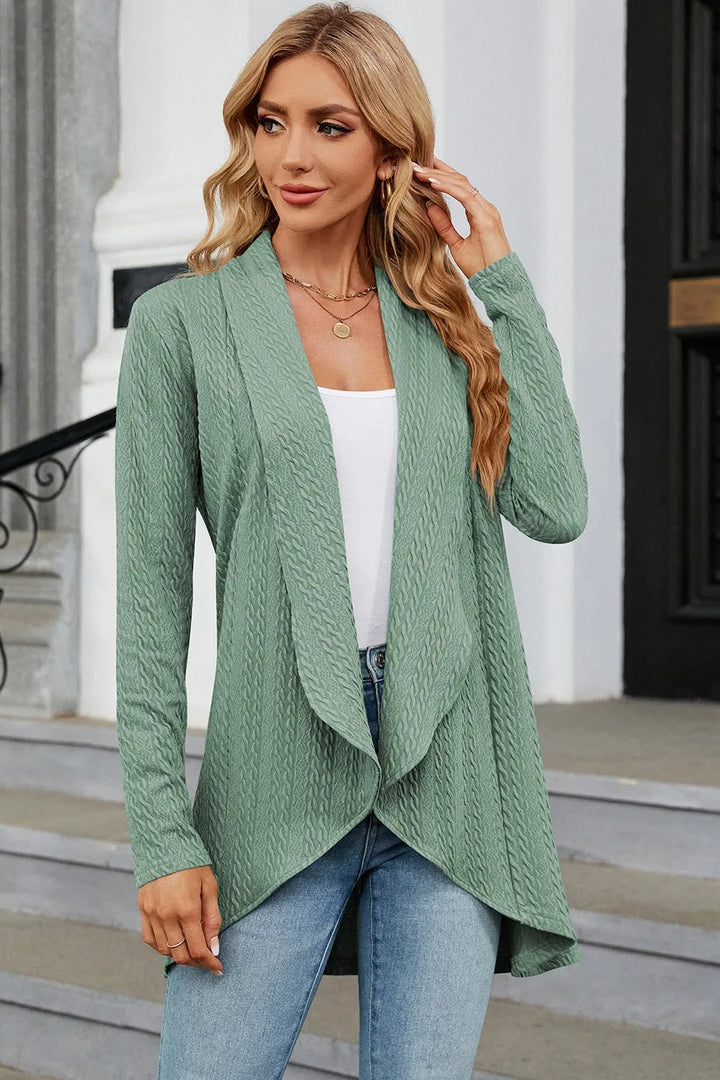 Open Front Long Sleeve Cardigan | Nikki &amp; Co. Boutique