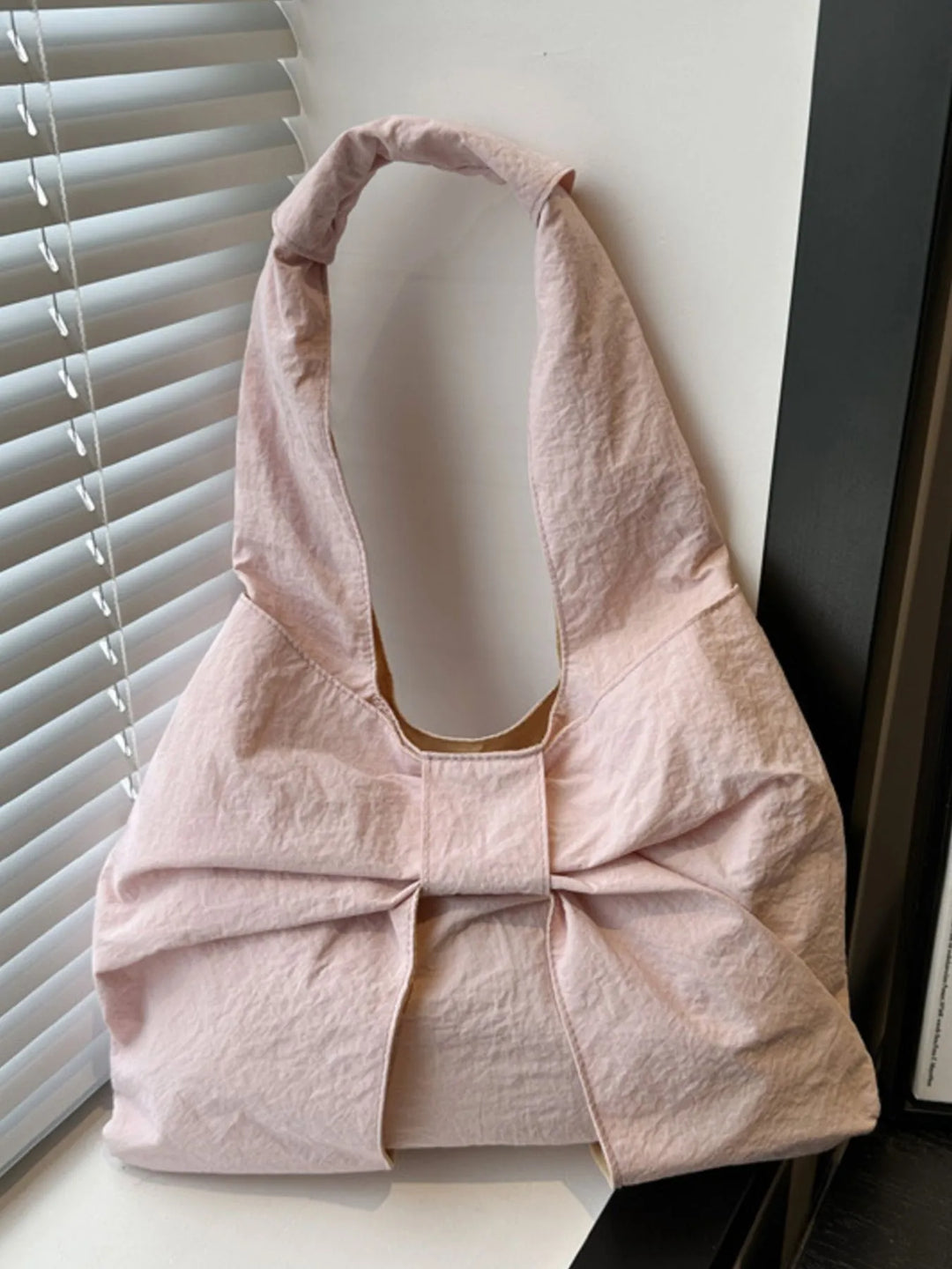 Ruched Bow Shoulder Bag - Nikki &amp; Co. Boutique