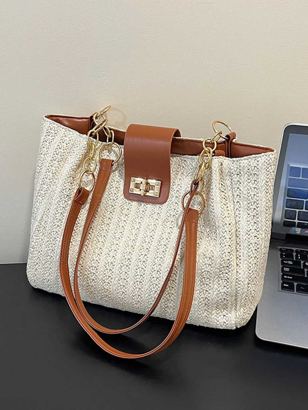 Woven Straw Shoulder Bag - Nikki &amp; Co. Boutique