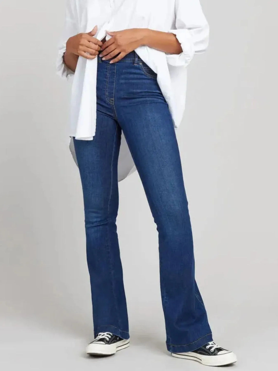 Full Size High - Waisted Flare Jeans Plus Size - Nikki &amp; Co. Boutique
