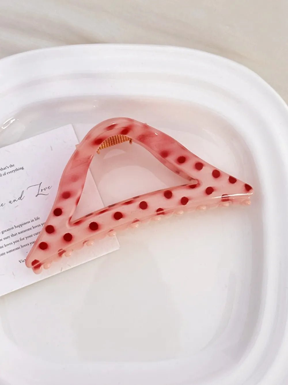 PC Polka Dot Hair Claw Clip - Nikki and Co Boutique