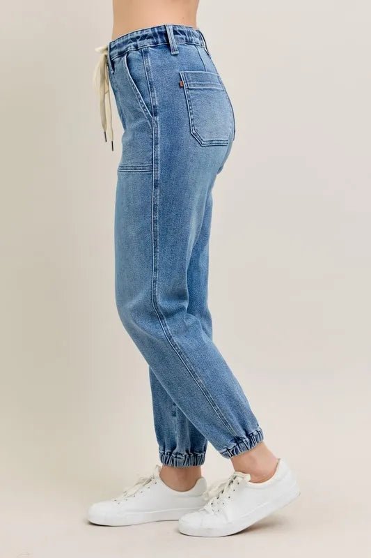 Judy Blue High-Rise Denim Jogger | Medium Wash - Nikki &amp; Co. Boutique