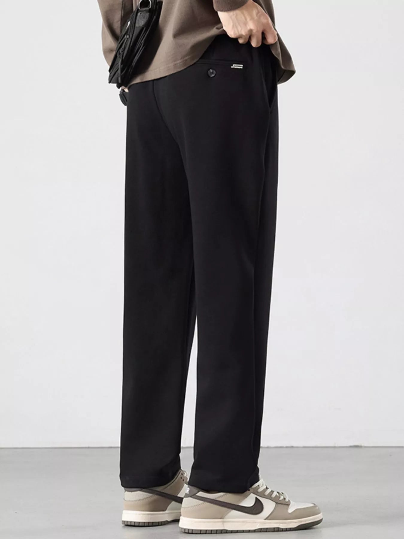 Men's Full Size Drawstring Track Pants with Relaxed Fit Plus Size - Nikki and Co Boutique