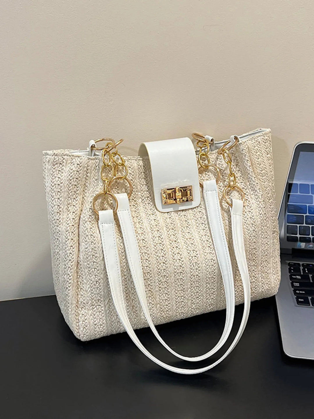 Woven Straw Shoulder Bag - Nikki &amp; Co. Boutique