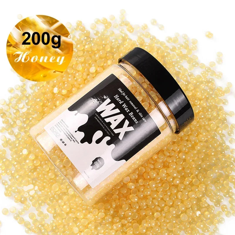 Unisex Painless Hot Wax Beads 200g-400g - Fast Waxing for Bikini Area, Face, and Body Hair Removal