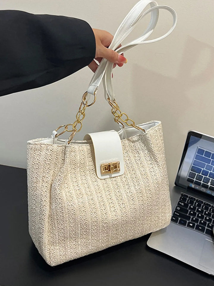 Woven Straw Shoulder Bag - Nikki &amp; Co. Boutique