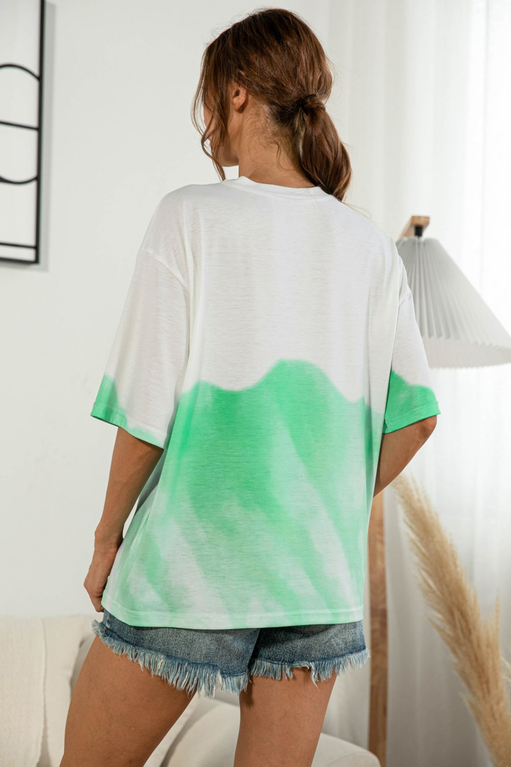 Tie - Dye Round Neck Tee Shirt - Nikki and Co Boutique