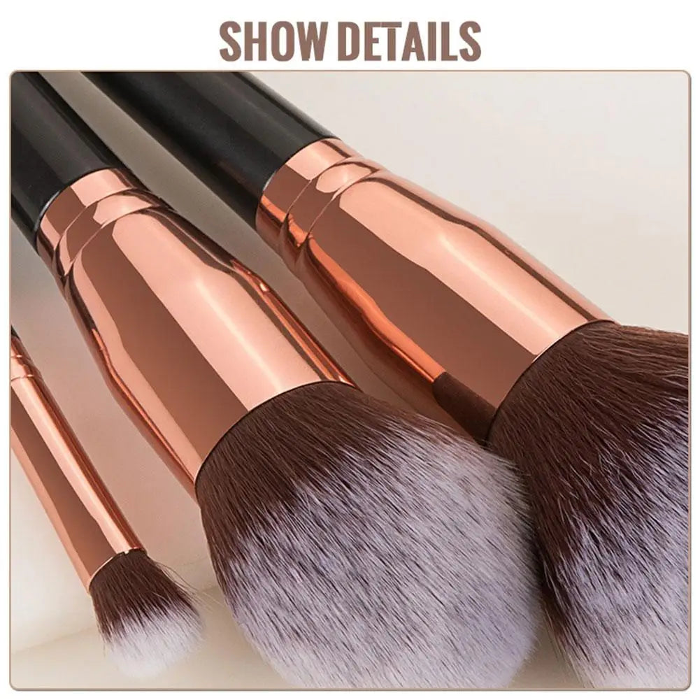 15 pcs - Professional Make Up Brushes: Foundation, Loose Powder, Blush, Face, Contour Brush and more  - 1 Set