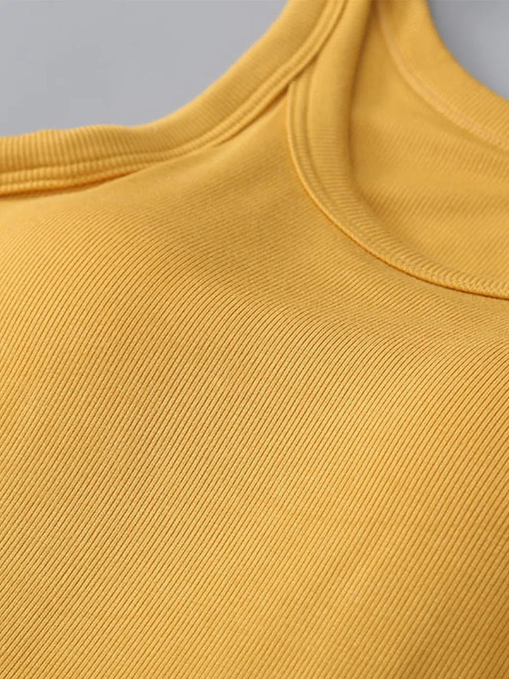 Round Neck Tank with Built - In Bra - Nikki &amp; Co. Boutique