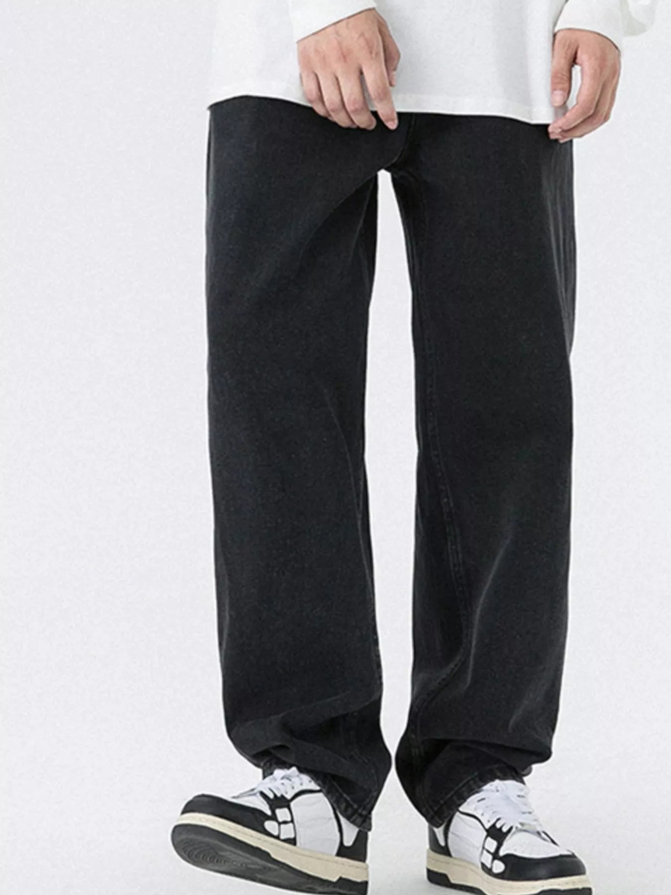 Men's Pocketed Wide Leg Jeans - Nikki and Co Boutique