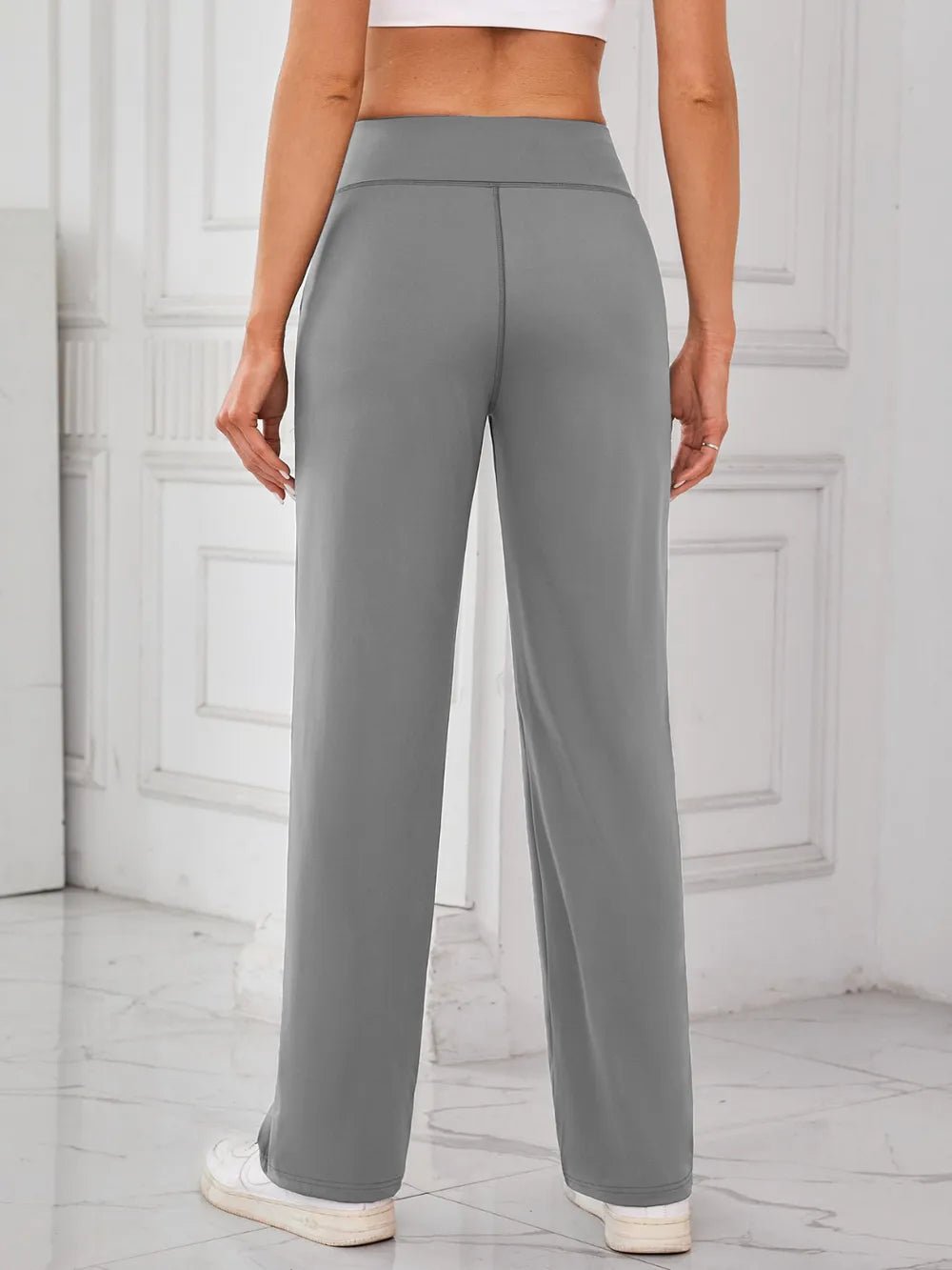 Lovelet High Waist Active Pants with Pockets - Nikki and Co Boutique