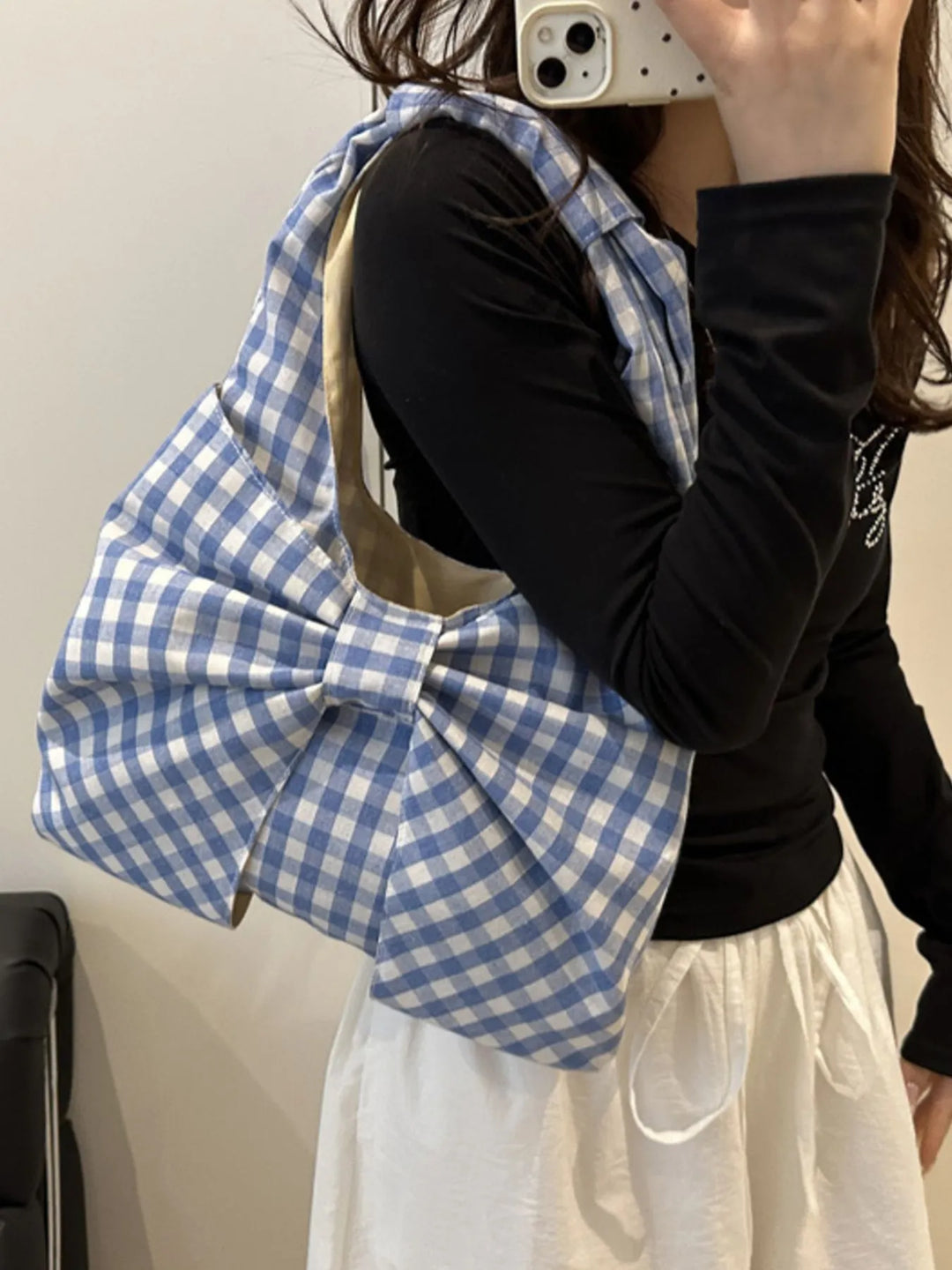Ruched Bow Shoulder Bag - Nikki &amp; Co. Boutique