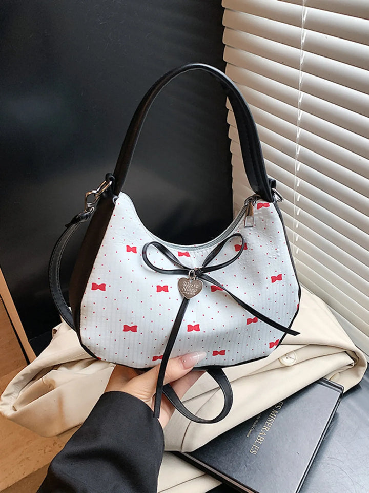 Printed Bow Shoulder Bag - Nikki &amp; Co. Boutique